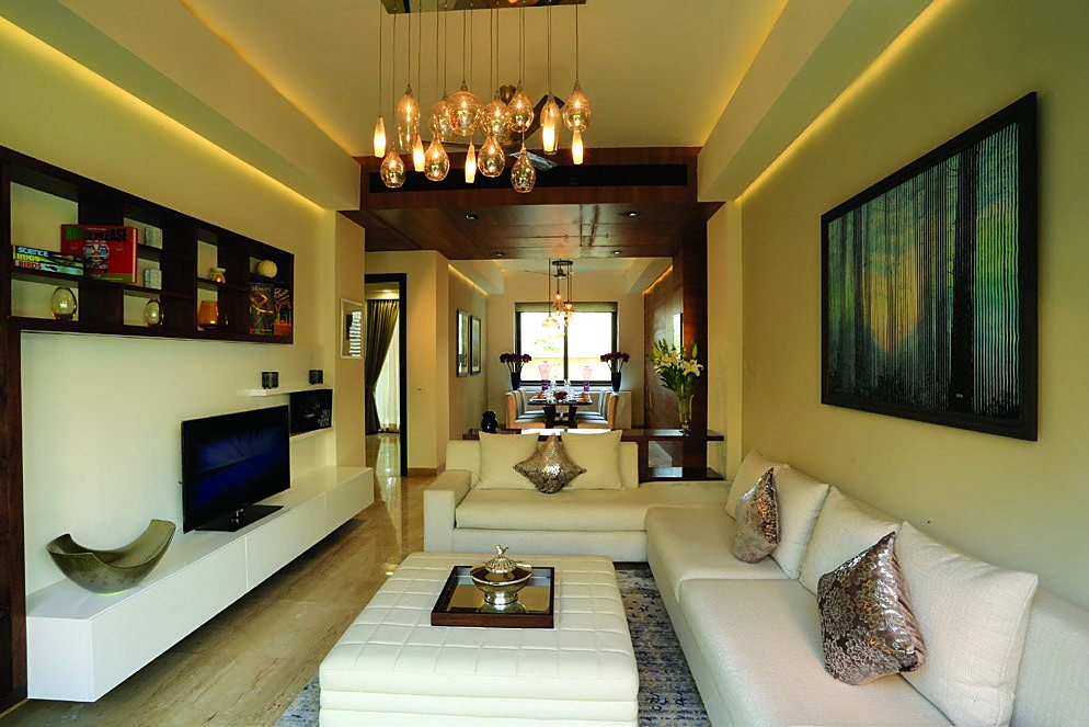 Living Area in the Ambience Creacions sample flat